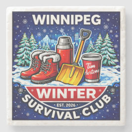 Porta-copo De Pedra Winnipeg Winter Survival Coaster – Timmies