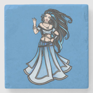 Porta-copo De Pedra Winter Belly Dancer Goddese