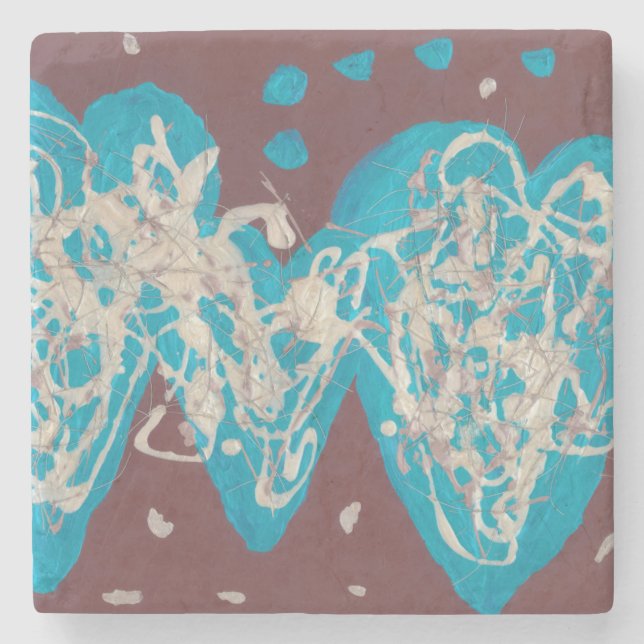 Porta-copo De Pedra World of Love Stone Coaster (Frente)