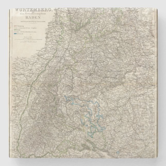 Porta-copo De Pedra Wurtemberg, Baden (Frente)