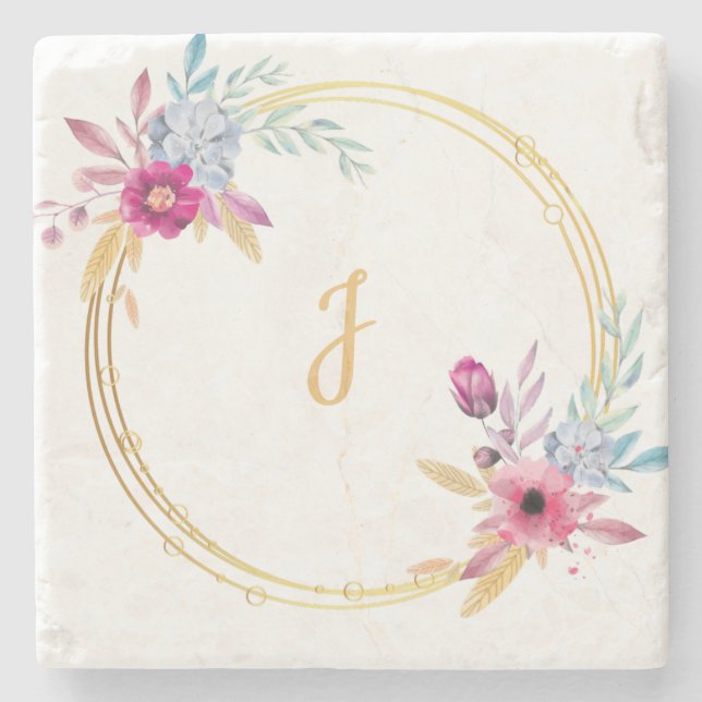 Porta-copo De Pedra Xícara de Mason Jar personalizável para casamento (Frente)