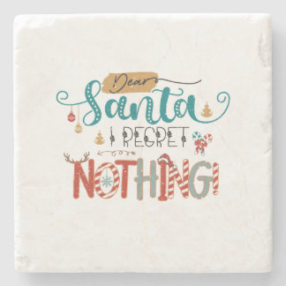 Porta-copo De Pedra Xmas Dando Papais noeis Caros Não Me Arrependo