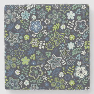 Porta-copo De Pedra Xmas Gift Floral 3D Wall Art