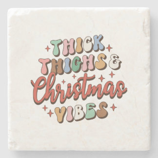 Porta-copo De Pedra Xmas Gift Thick e Vibes de Natal