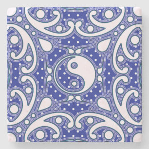 Porta-copo De Pedra Yin Yang