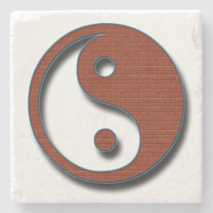 Porta-copo De Pedra Yin Yang por Shirley Taylor
