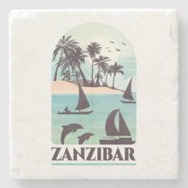 Porta-copo De Pedra Zanzibar Africa Vintage