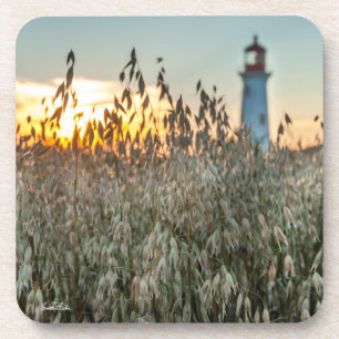 Porta-copo de um farol em uns campos