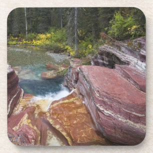 Porta-copo Deadwood Falls no Reynolds Creek no outono em