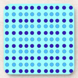 Porta-copo Decágonos Azul Claro e Estrelas Azul Escuro em Cia