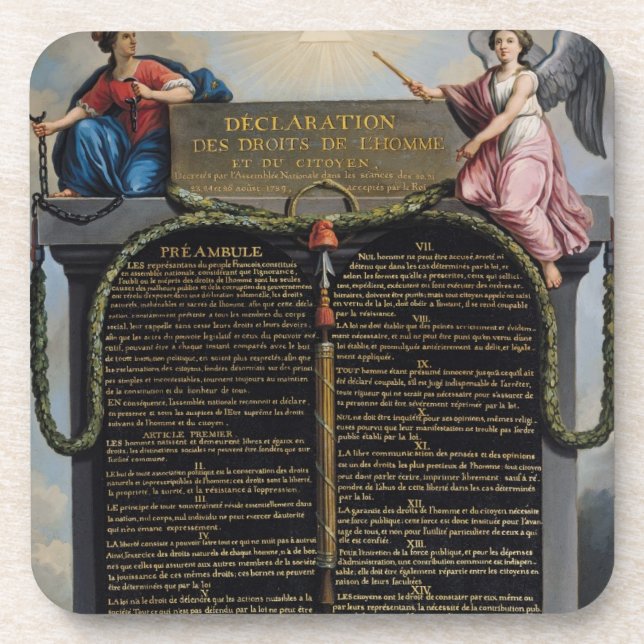 Porta-copo Declaração dos direitos de homem e de cidadão (Frente)