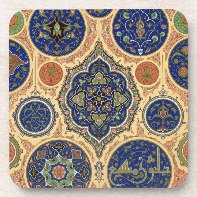 Porta-copo Decoração árabe, placa XXVII 'de O policromo (Frente)