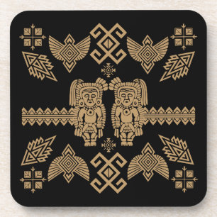 Porta-copo Decoração de Casa Otomi Mexicana