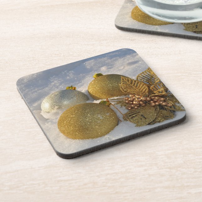 Porta-copo Decorações da Glitter na Neve (Left Side)