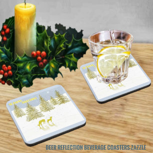 Porta-copo Deer Refletion