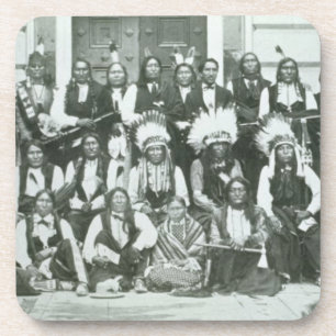 Porta-copo Delegação indiana de líderes de Sioux em