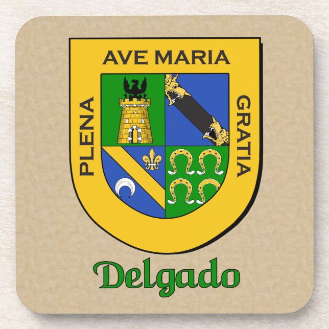Porta-copo Delgado Family Shield (Frente)