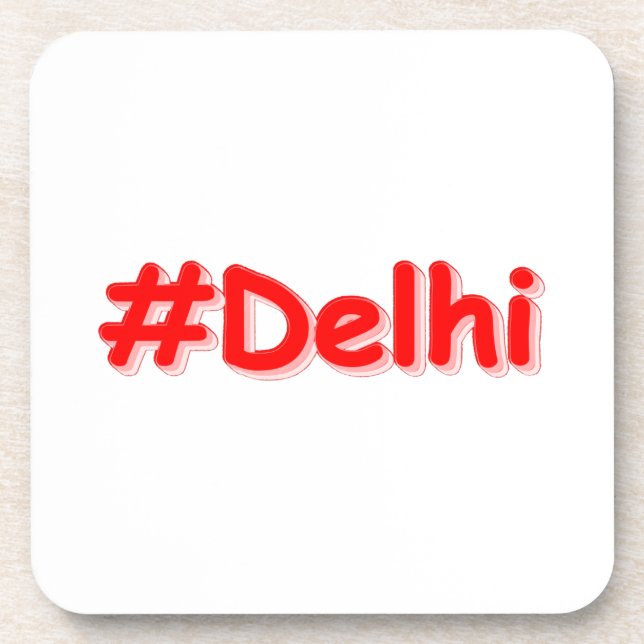 Porta-copo "#Delhi" Design. Comprar Agora (Frente)