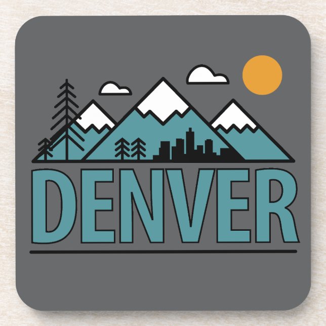 Porta-copo Denver Colorado (Frente)