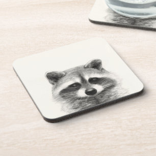 Porta-copo Desenho do Lápis Raccoon