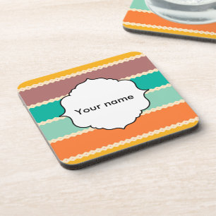 Porta-copo Design abstrato de linhas Rhombus