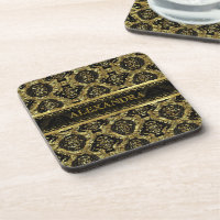 Design Barroco Ornamentado preto e Dourado