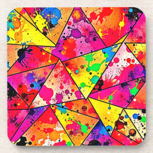 Porta-copo Design Caótico Abstrato Vibrante Revelado