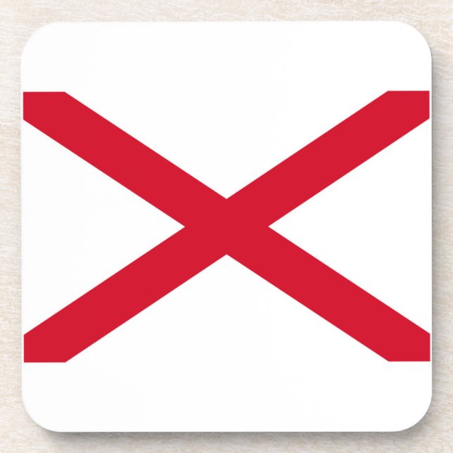 Porta-copo Design da bandeira do estado de Alabama (Frente)