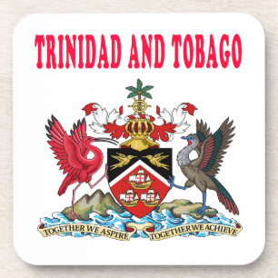 Porta-copo Design da brasão de Trinidad and Tobago