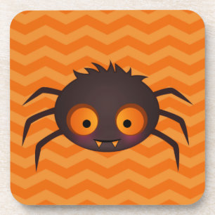 Porta-copo Design de aranha-do-campo-do-campo-laranja-amarelo
