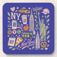 design de colagem retrô ny