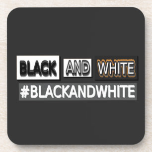 Porta-copo Design de Expressão Bestial "#BLACKANDWHITE". Com