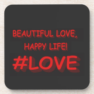 Porta-copo Design de Expressão BONITA "AMOR BONITO". Compre a