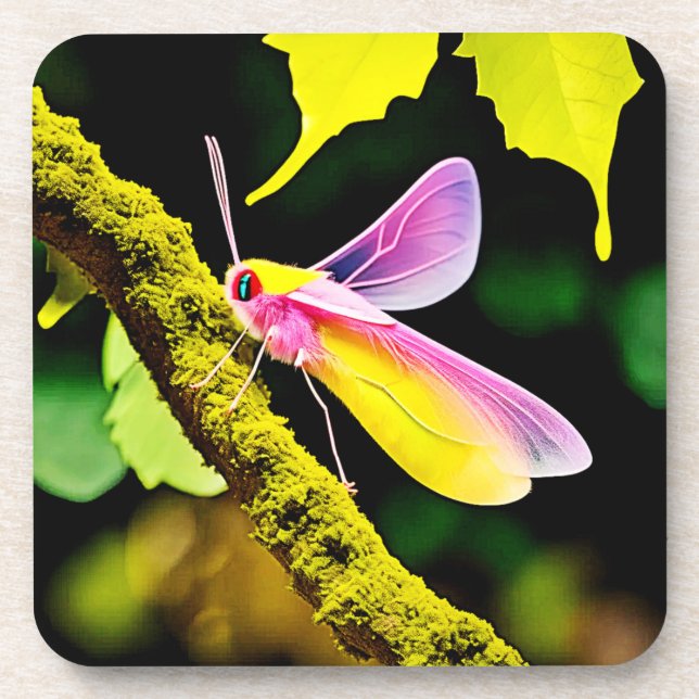 Porta-copo Design de Inseto de Ramificação Vibrante (Frente)