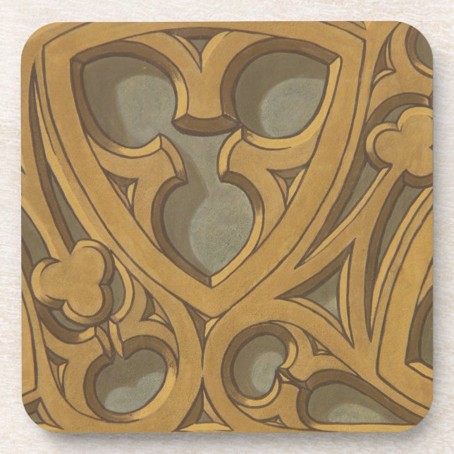 Porta-copo Design de madeira ornamentais (Frente)