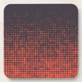 Porta-copo Design de padrão de pontos de meio tom laranja, mo