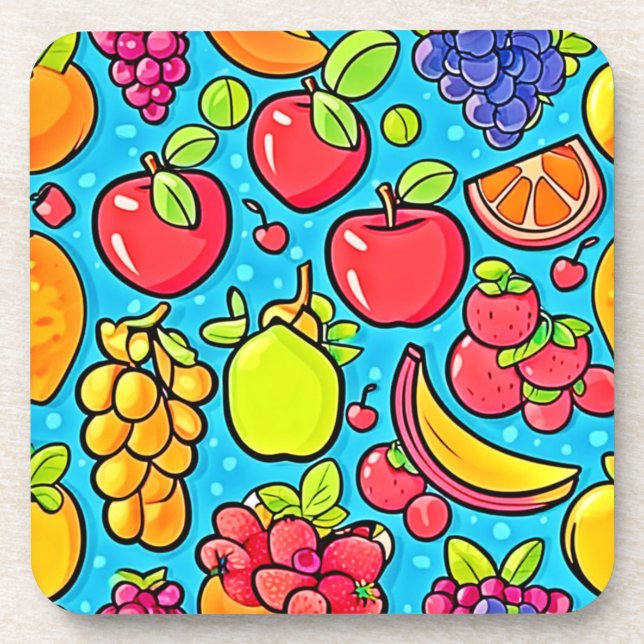 Porta-copo Design de padrão frutuoso (Frente)
