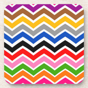 Porta-copo Design de Padrão Zigzag Chevron com várias cores