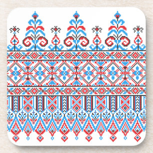 Porta-copo Design de pontos cruzados