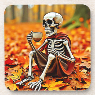 Porta-copo Design de Quebra de Café do Skeleton do Autumn