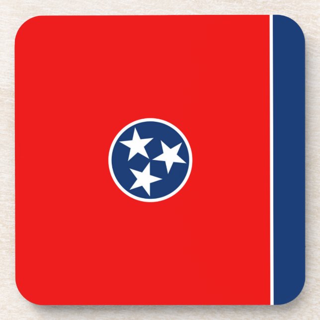 Porta-copo Design de Sinalizador do Estado do Tennessee (Frente)