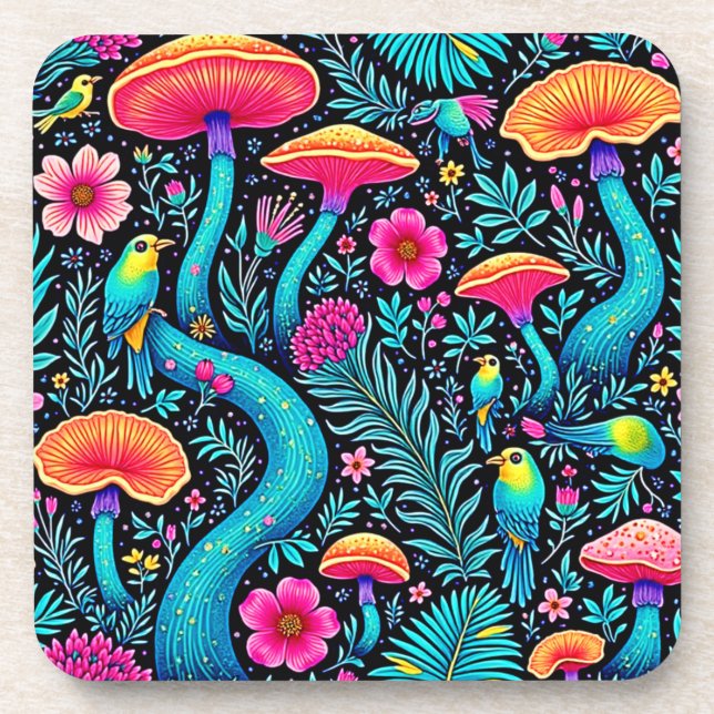 Porta-copo Design de Sonho Whimsical em Floresta Encantada (Frente)