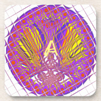 Design de texto de logotipo colorido letra A