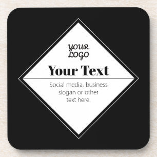 Porta-copo Design de texto moderno editável & Seu logotipo