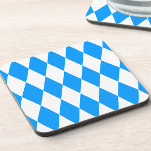 Porta-copo Design de Verificadores de Ouros Branco Azul