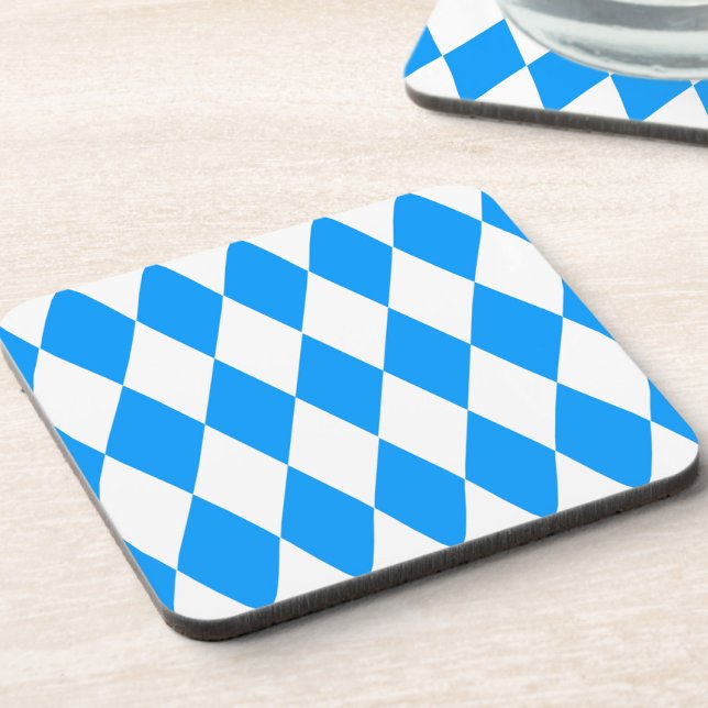 Porta-copo Design de Verificadores de Ouros Branco Azul (Criador carregado)