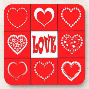 Porta-copo Design do coração