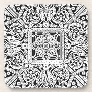 Porta-copo Design estilizado do painel de teto, 1870