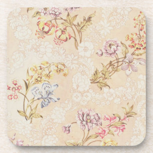 Porta-copo Design floral com peônias, lírios e rosas para S