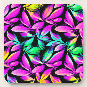 Porta-copo Design Floral Vibrante e Repetitivo